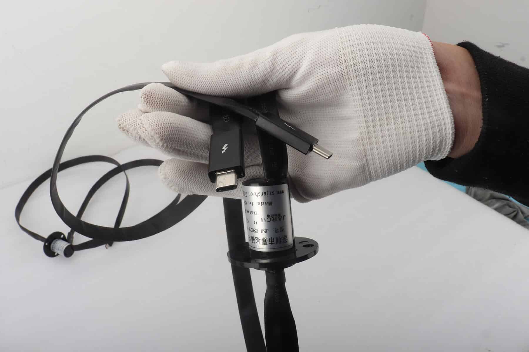 JARCH High-Speed USB 2.0 and USB 1.0 Slip Ring Assembly with Shielded Cables